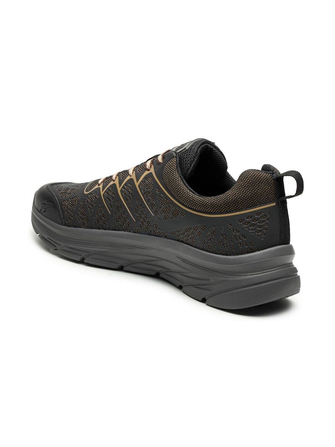 HOS Men FLORIO Textured PU Coated Leather Sneakers Lace-Up Casual Daily Wear Shoes thumbnail 4