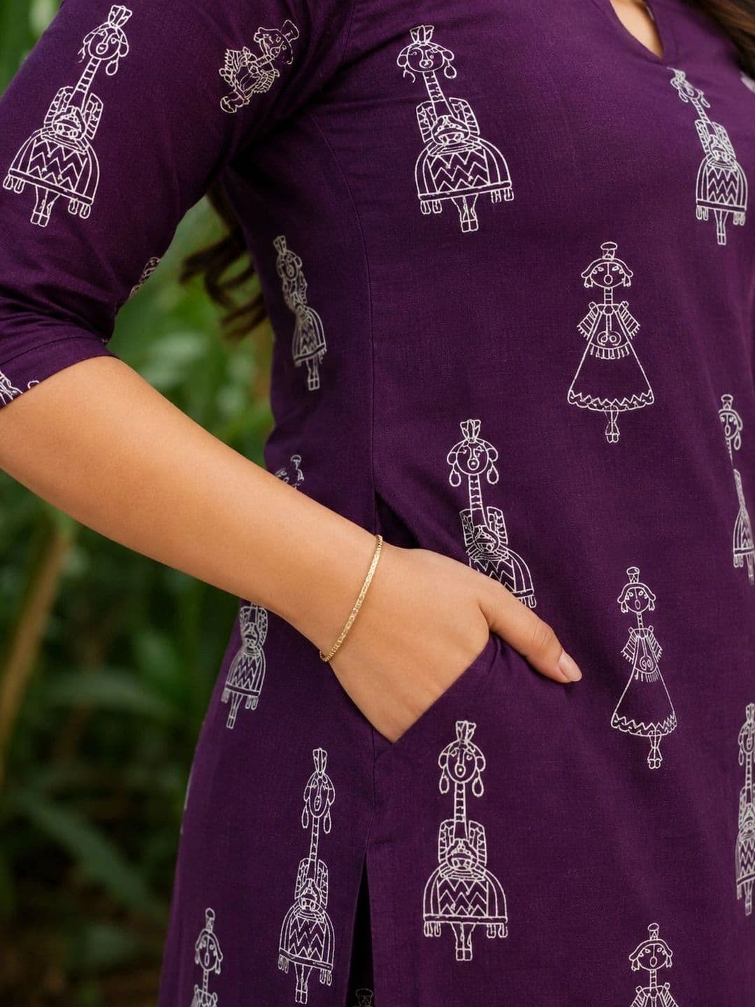 Apolyte Cotton Printed Tunic with Trousers thumbnail 3