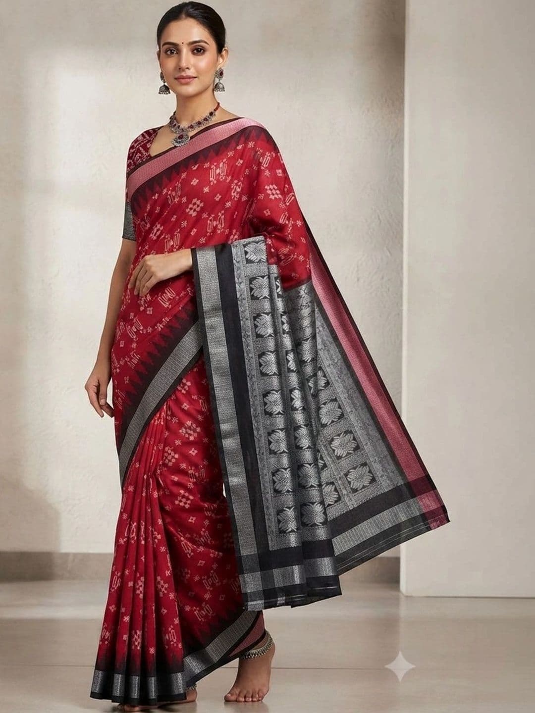 SHOPSILK Art Silk Sambalpuri Saree - view 1