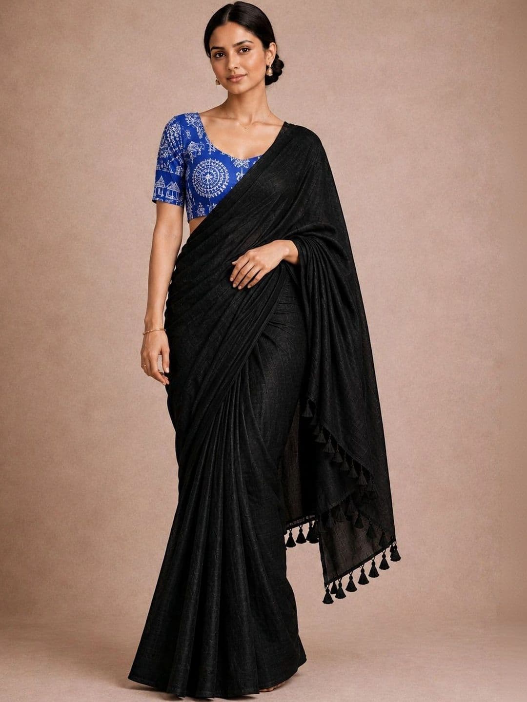ACHOL Warli Pure Cotton Saree - view 1