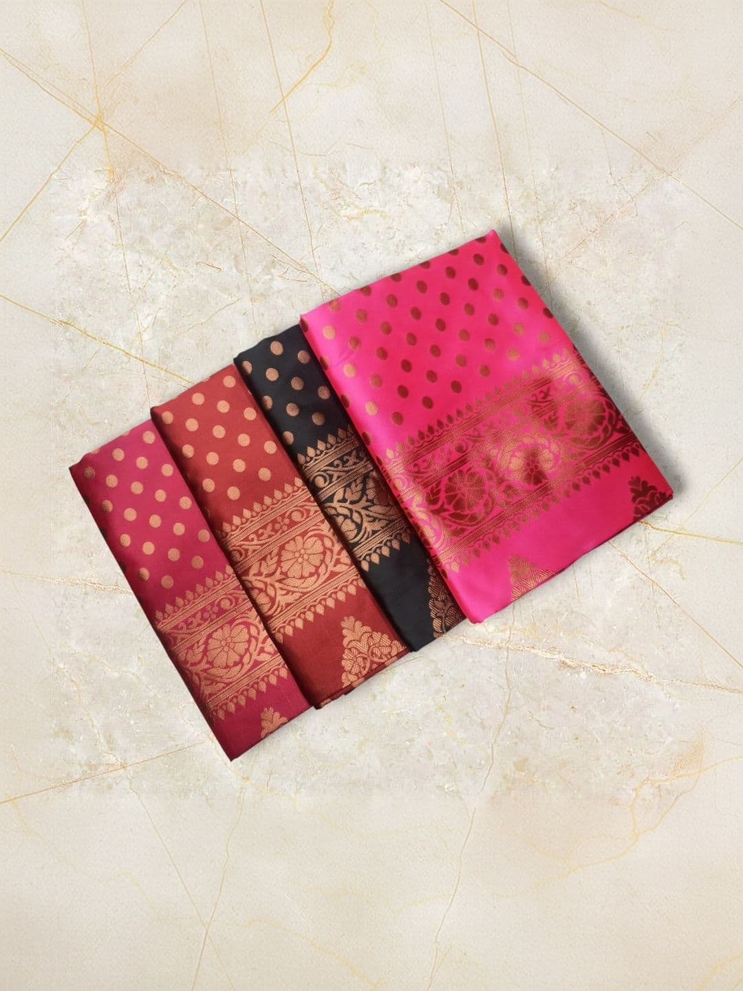 Milvia Ethnic Motifs Zari Silk Blend Designer Kanjeevaram Saree thumbnail 2