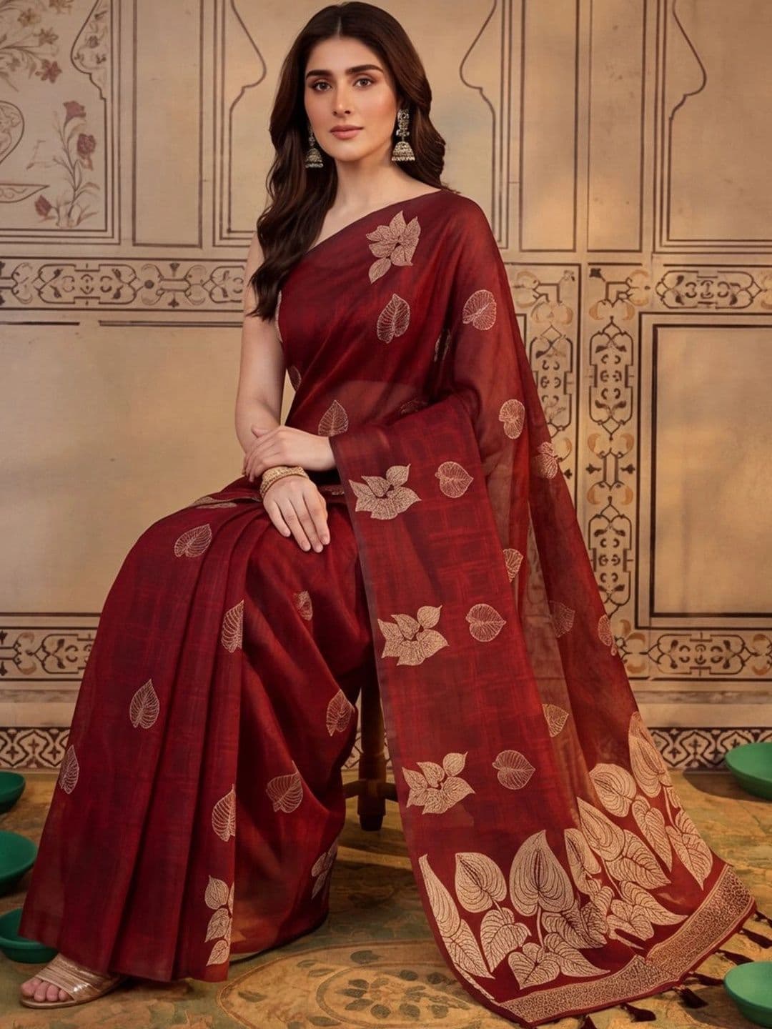 Mitera Woven Design Zari Silk Cotton Fusion Banarasi Saree thumbnail 3