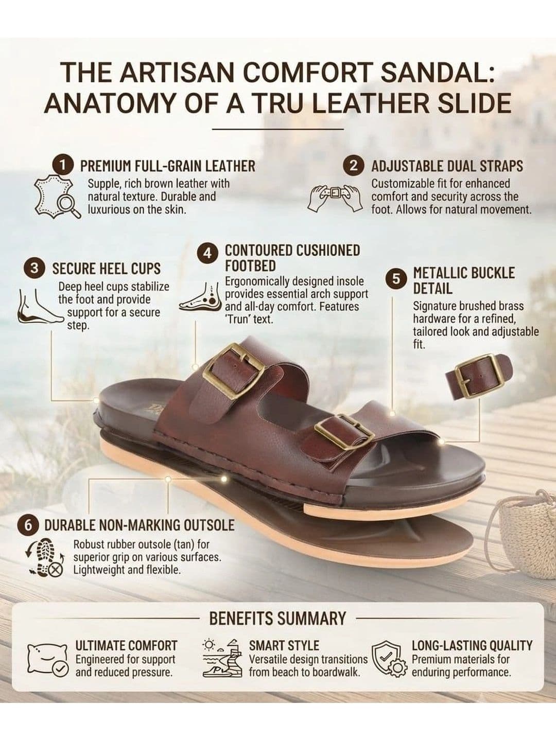 Trump Men Black Flip Flops thumbnail 4