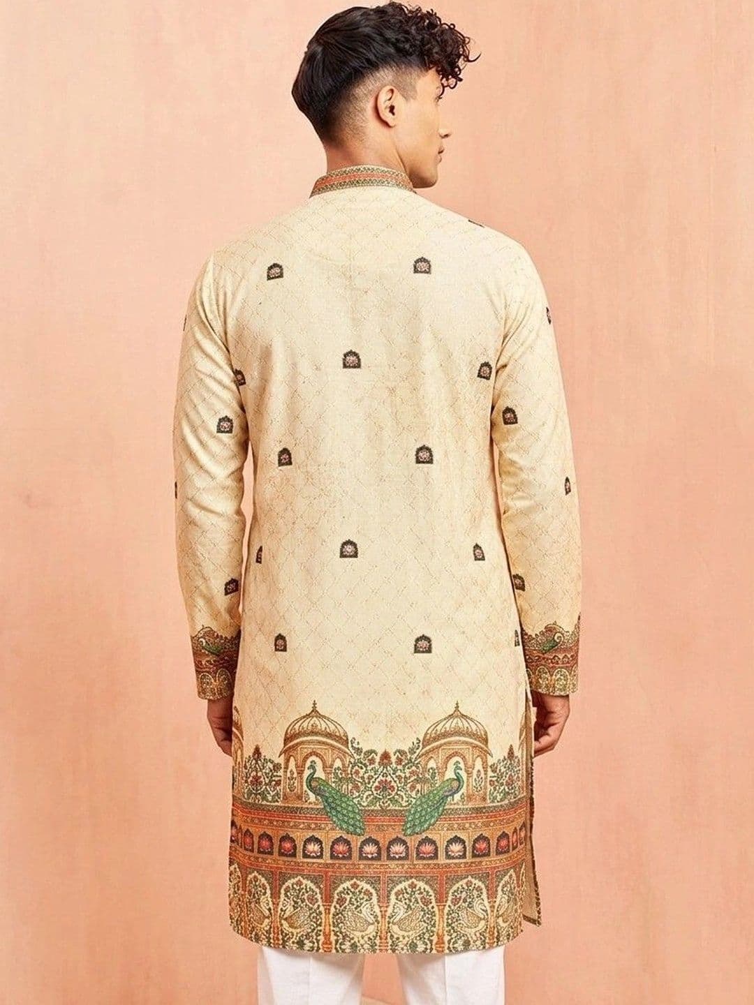 VELKYNOX Men Ethnic Motifs Printed Kurta thumbnail 2