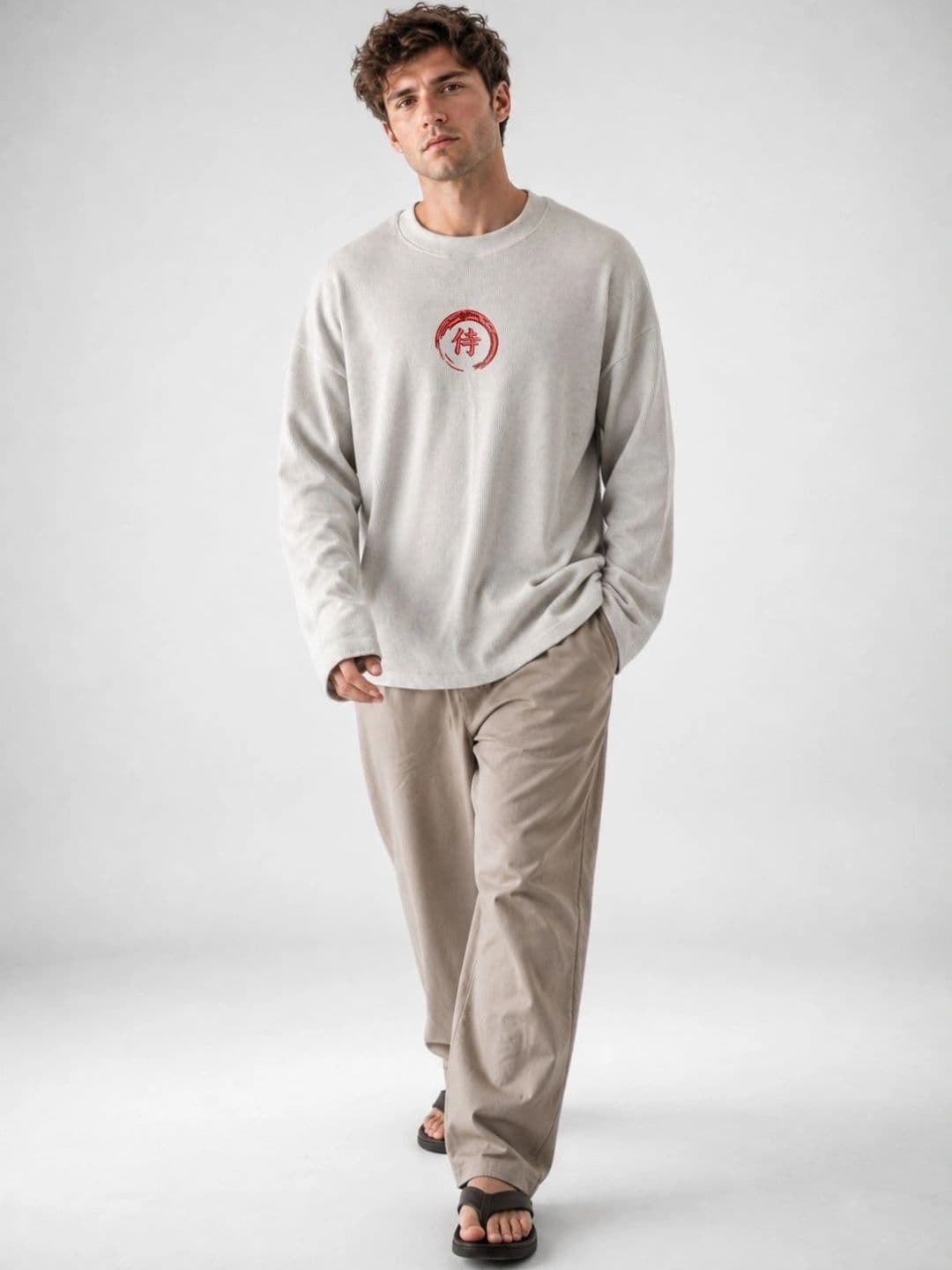 BRAHMOR Men Drop-Shoulder Sleeves Boxy T-shirt thumbnail 5