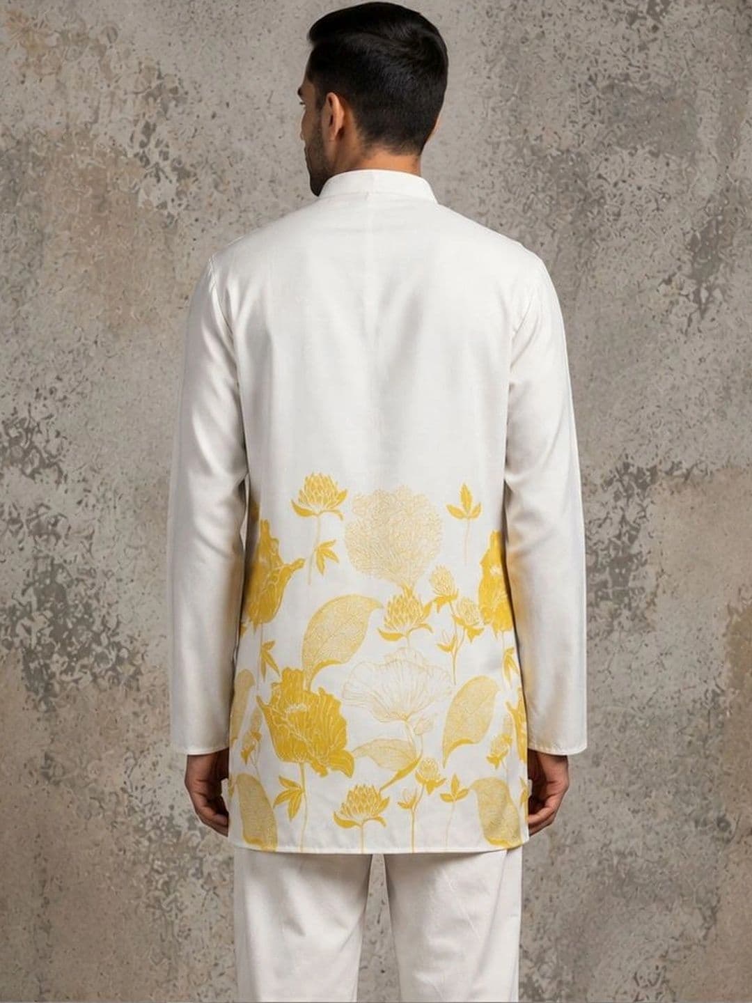 Jompers Men Floral Printed Floral Kurta thumbnail 6