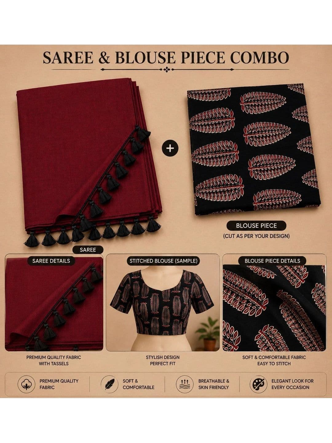 DRAPERIA Pure Cotton Saree thumbnail 2