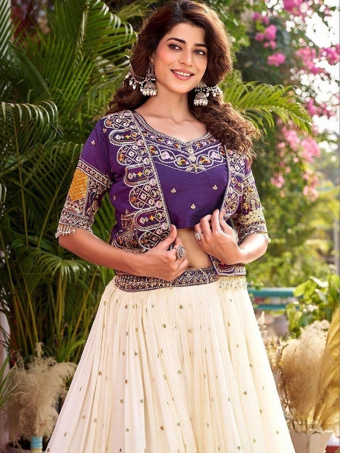 Shree Ram Creation  Women Embroidered Ready to Wear Lehenga & Blouse With Dupatta thumbnail 4