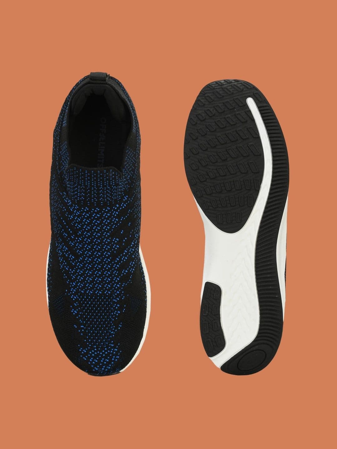 OFF LIMITS Men Black Mesh Walking Slip-On Shoes thumbnail 4