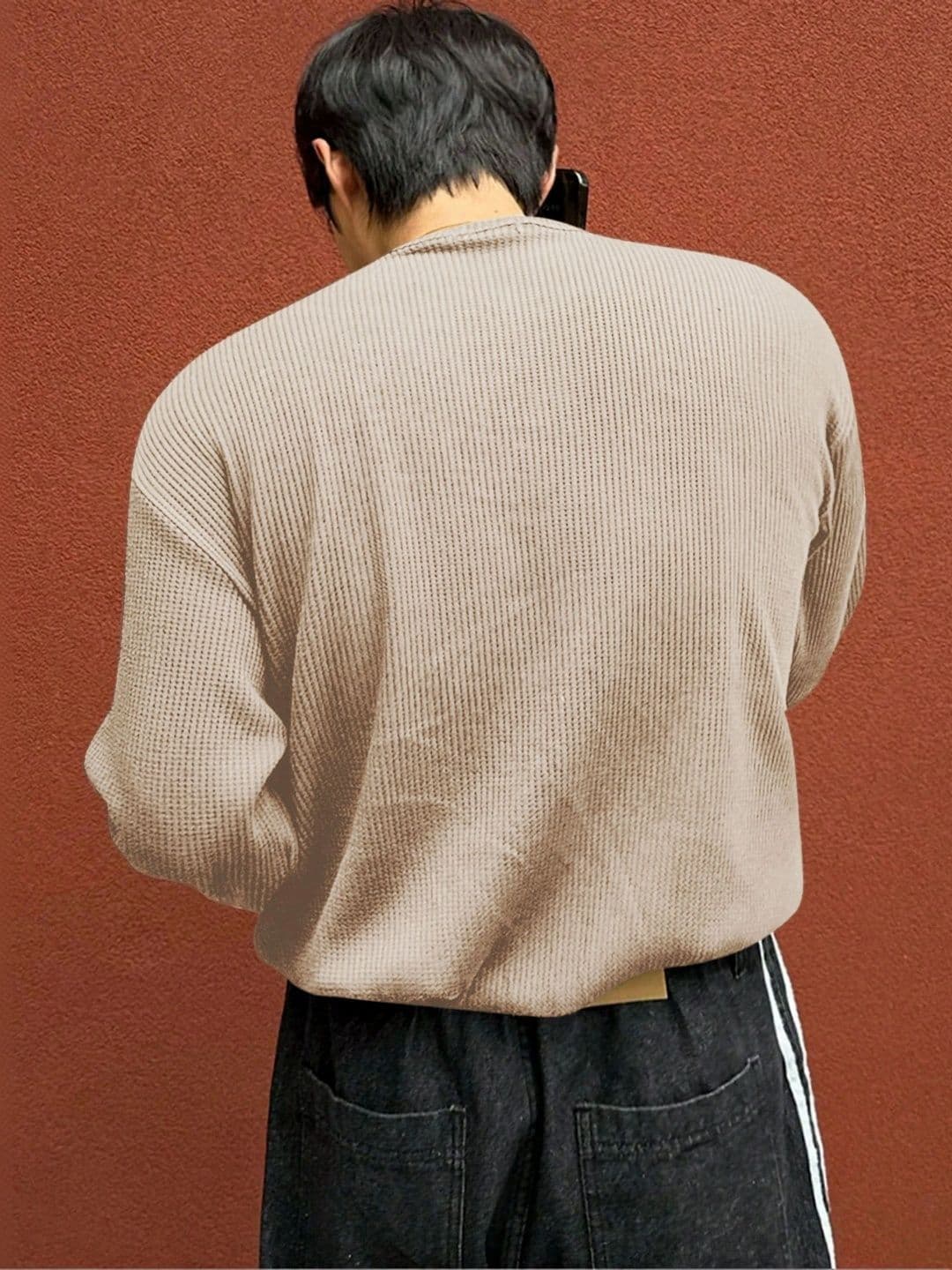 HOODLER Men Henley Neck T-shirt thumbnail 3