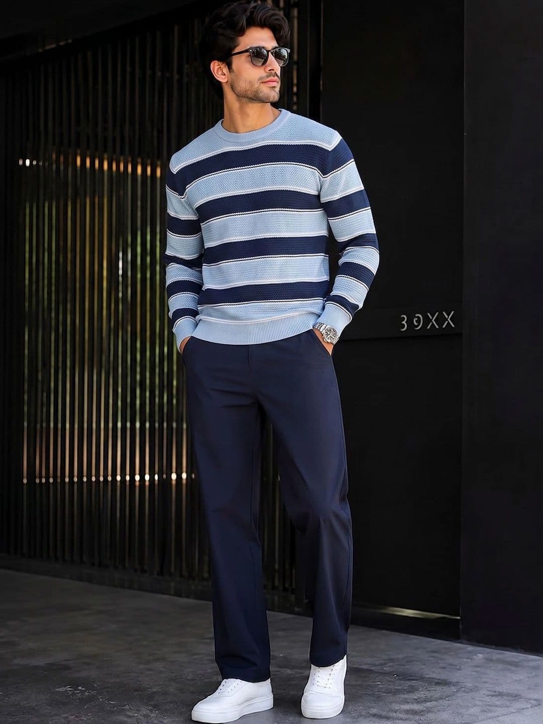 SZN Men Striped Pullover thumbnail 2