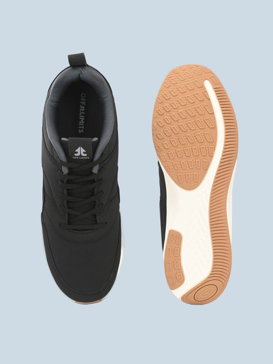 OFF LIMITS Men Black Mesh Running Sports Shoes thumbnail 5