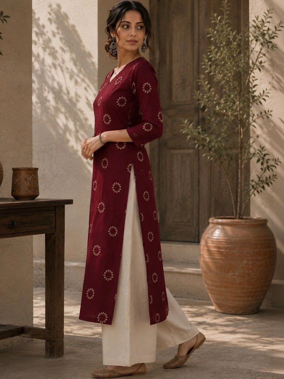 Hunaiza Women Floral Printed Kurta thumbnail 5