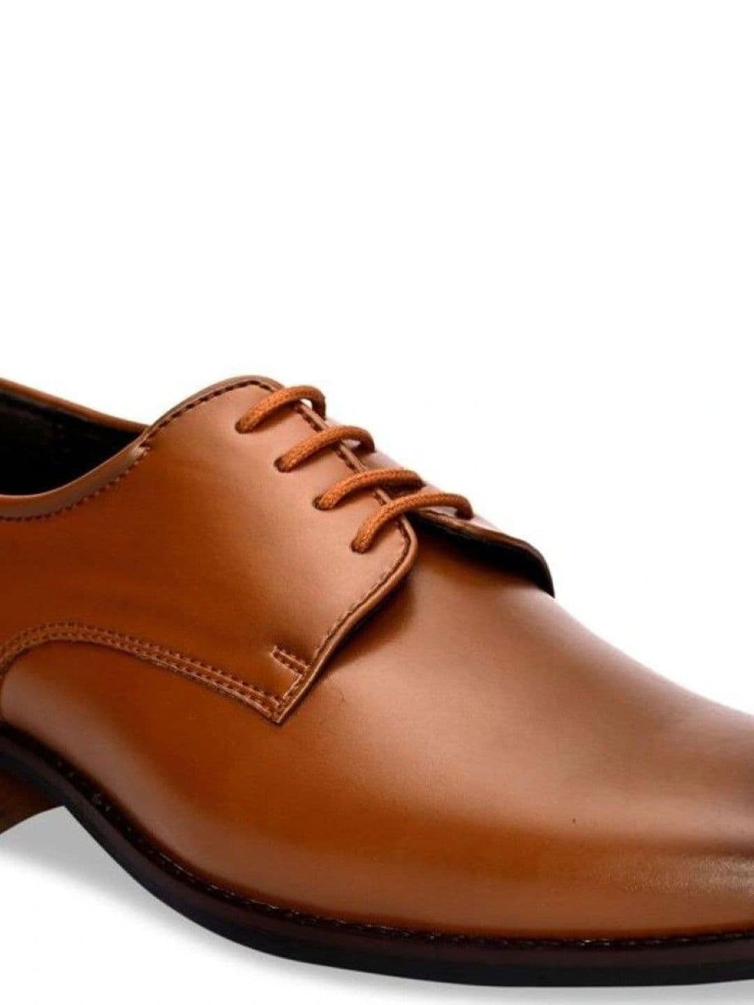 House of Pataudi Men Textured Formal  Derbys thumbnail 2