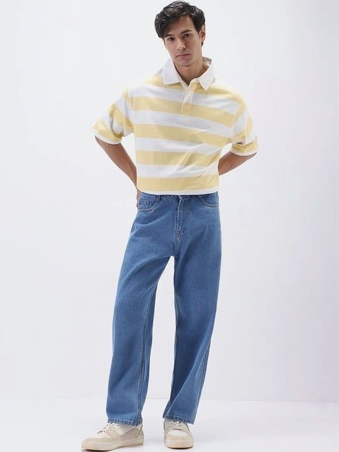 SHIRODHARI Men Straight Fit Low-Rise Jeans thumbnail 4
