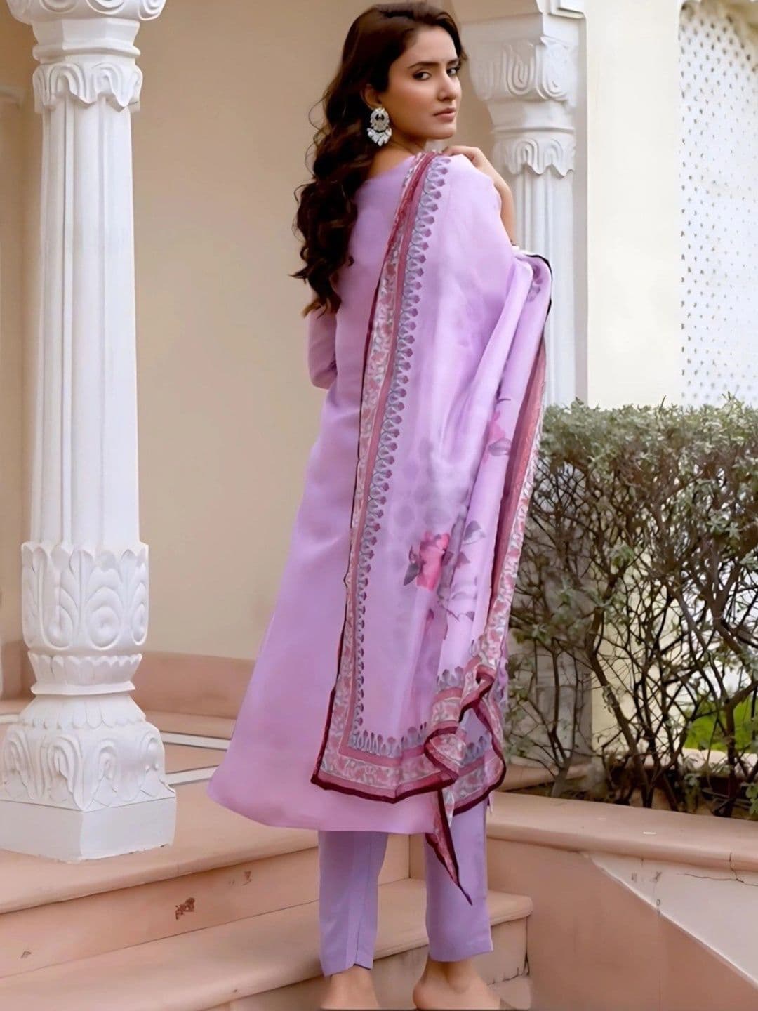 LeeliPeeri Designer Women Ethnic Motifs Embroidered Regular Thread Work Kurta with Trousers & With Dupatta thumbnail 2