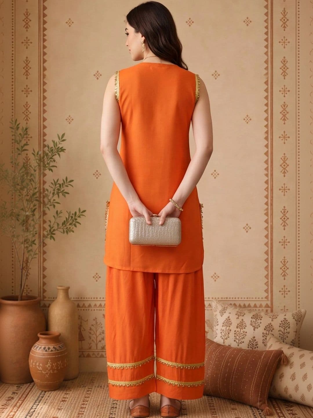 Anouk Women Regular Gotta Patti Kurta with Patiala thumbnail 5