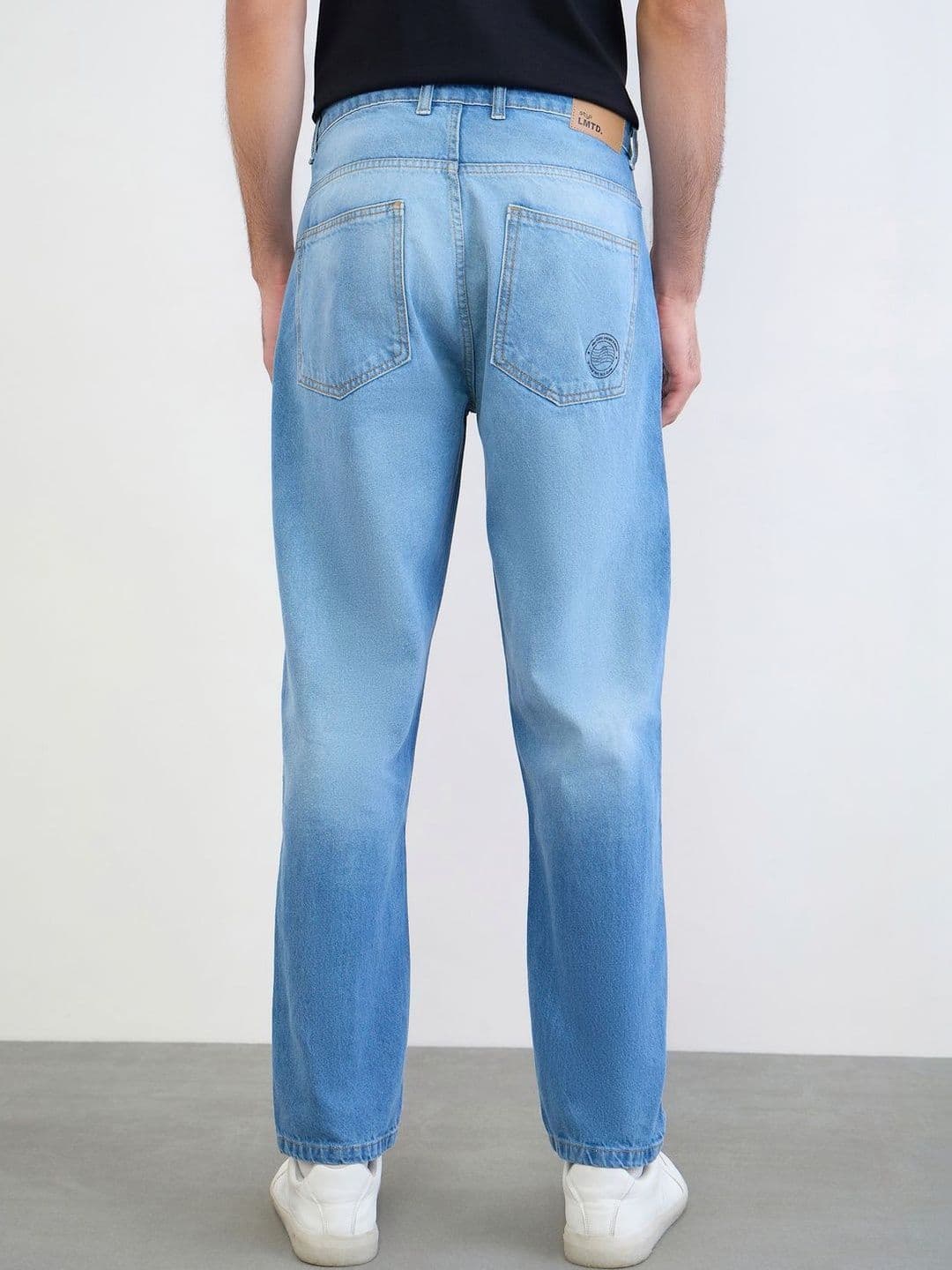Styli Men Regular Fit Cotton Paneled Jeans thumbnail 3