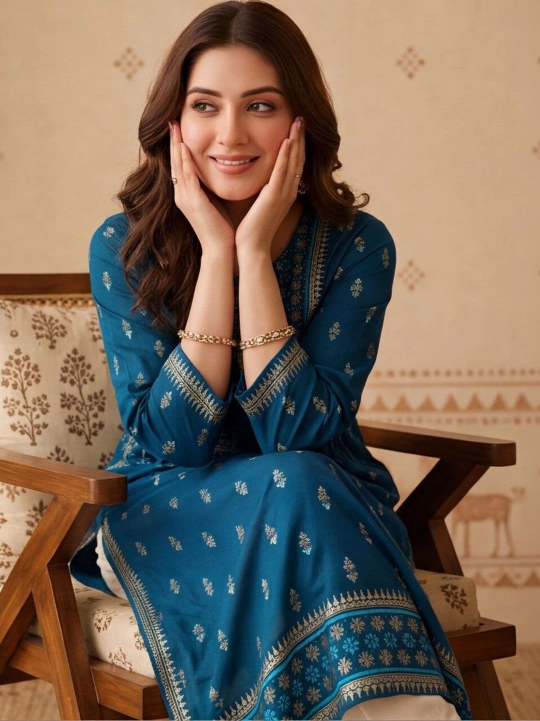 Anouk Women Embellished Kurta thumbnail 4