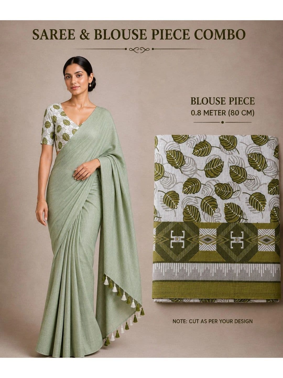 TWRIL Kalamkari Pure Cotton Saree thumbnail 3