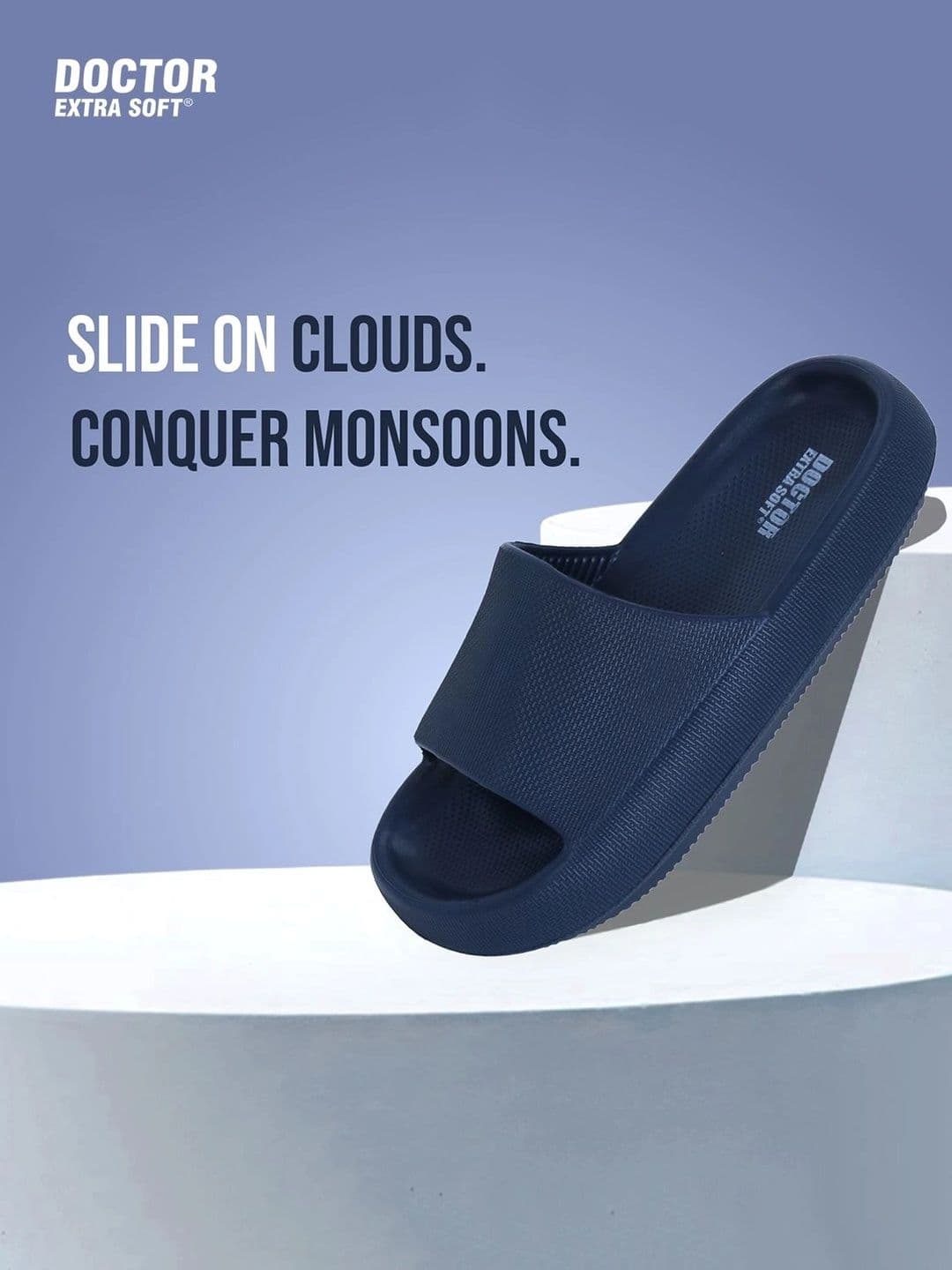 DOCTOR EXTRA SOFT Men Ultra Soft Lightweight Rubber Sliders thumbnail 2