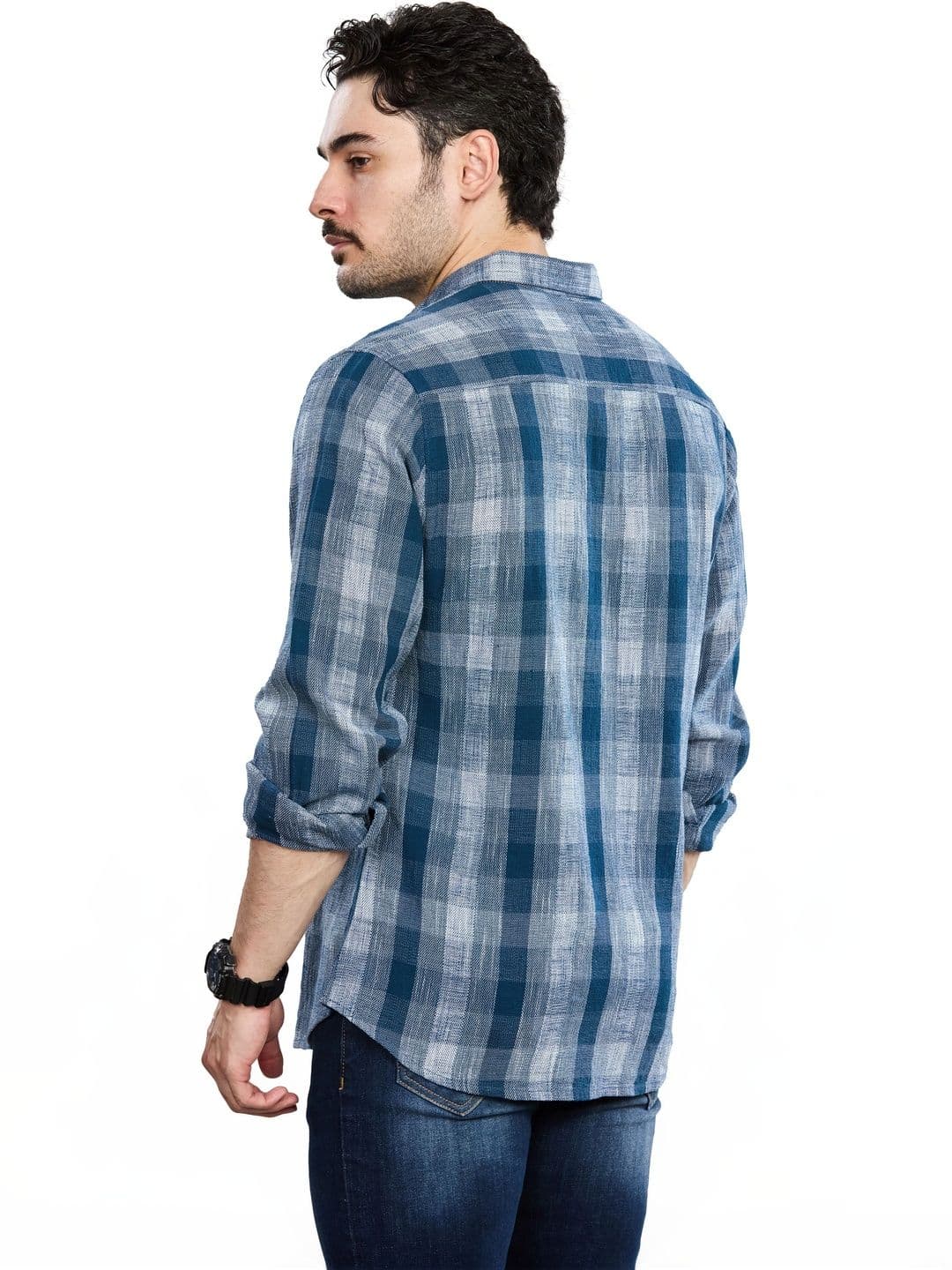 Mast & Harbour Men Gingham Checks Checked Casual Shirt thumbnail 7