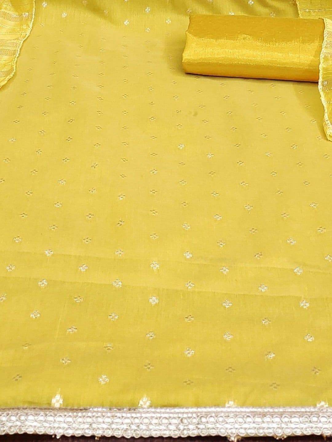 LeeliPeeri Designer Embroidered Unstitched Dress Material thumbnail 4