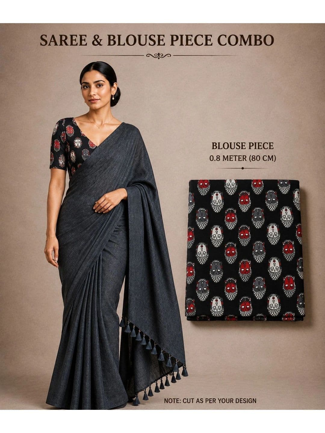 JHILUU Pure Cotton Saree thumbnail 3