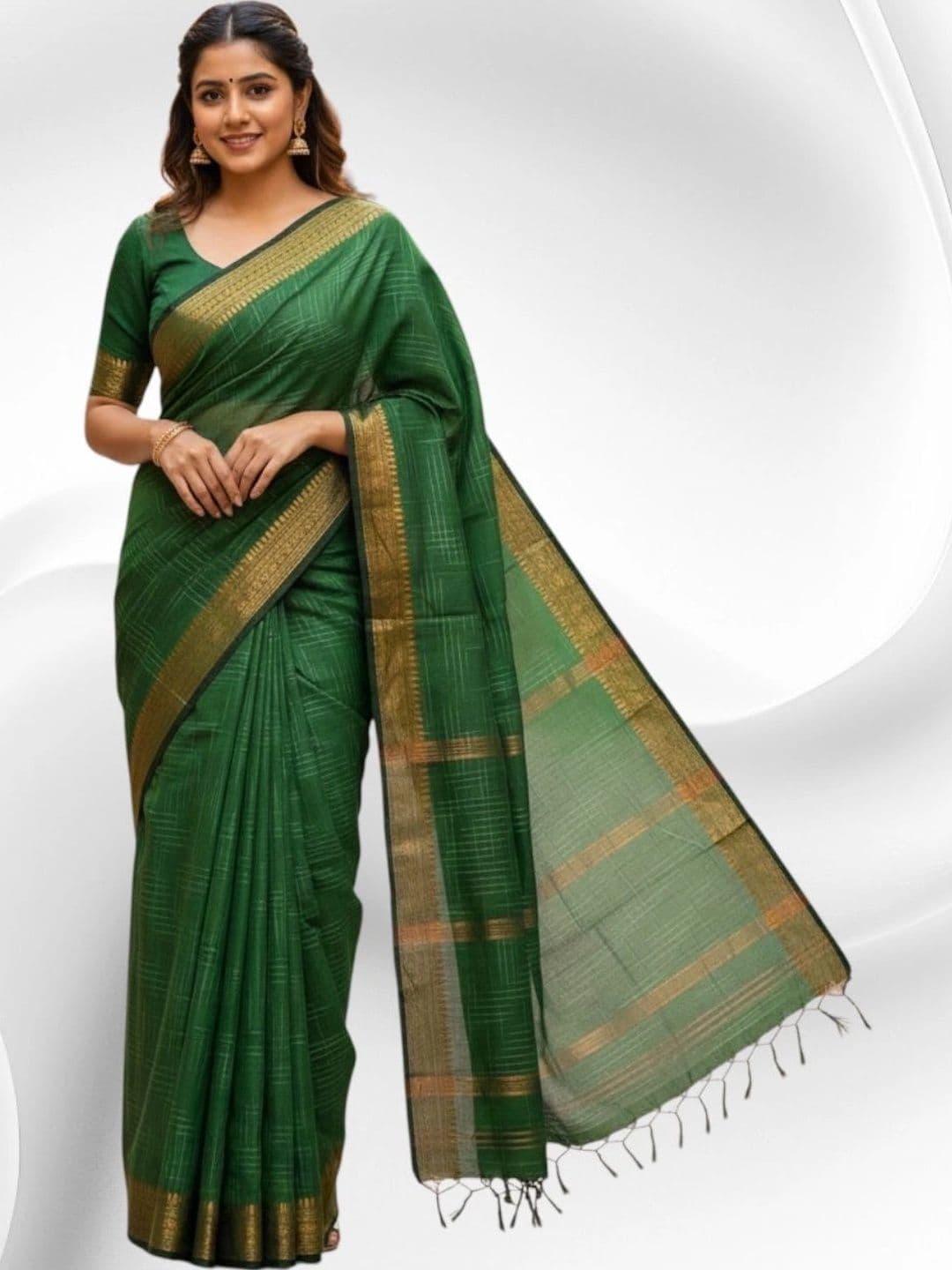 Aalinganam Woven Design Zari Venkatgiri Saree thumbnail 4