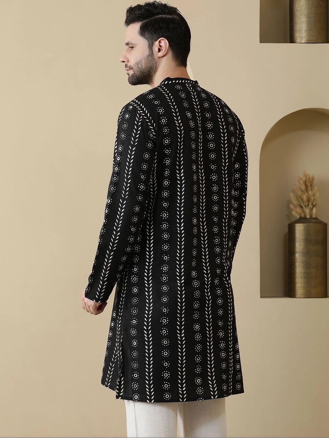 Anouk Men Ethnic Motifs Printed Kurta thumbnail 5