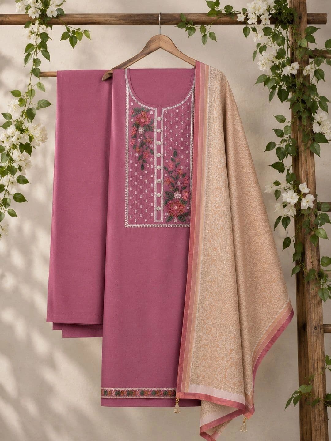 LEBBISKA Pure Cotton Unstitched Dress Material thumbnail 4