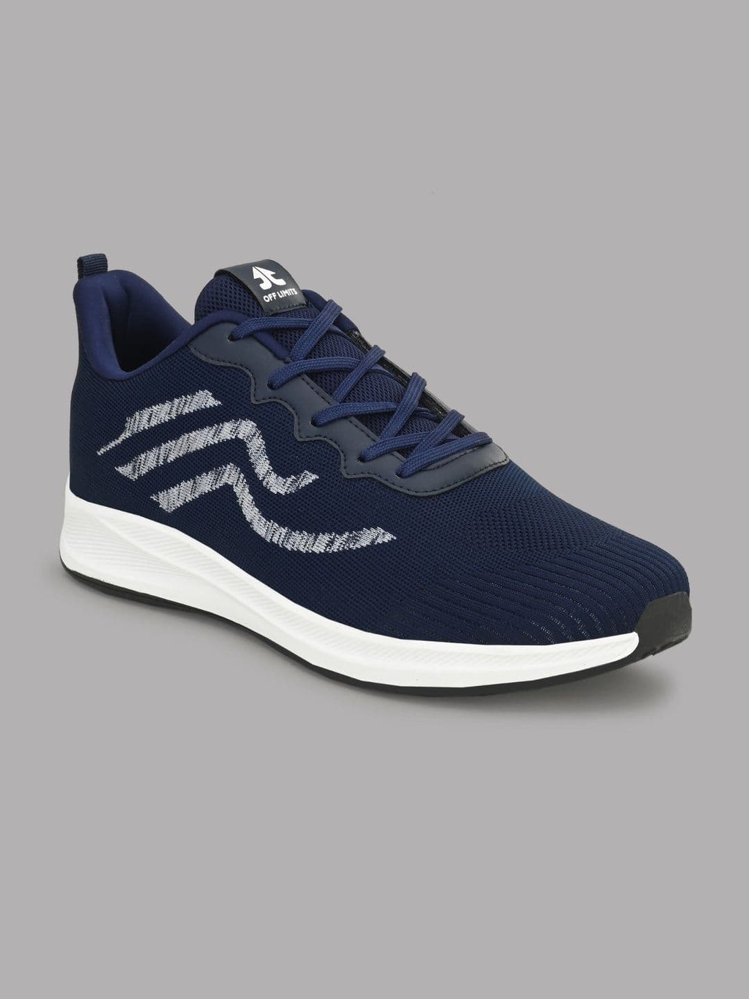 OFF LIMITS Men Blue Textured Mesh Non-Marking Running Sports Shoes thumbnail 4