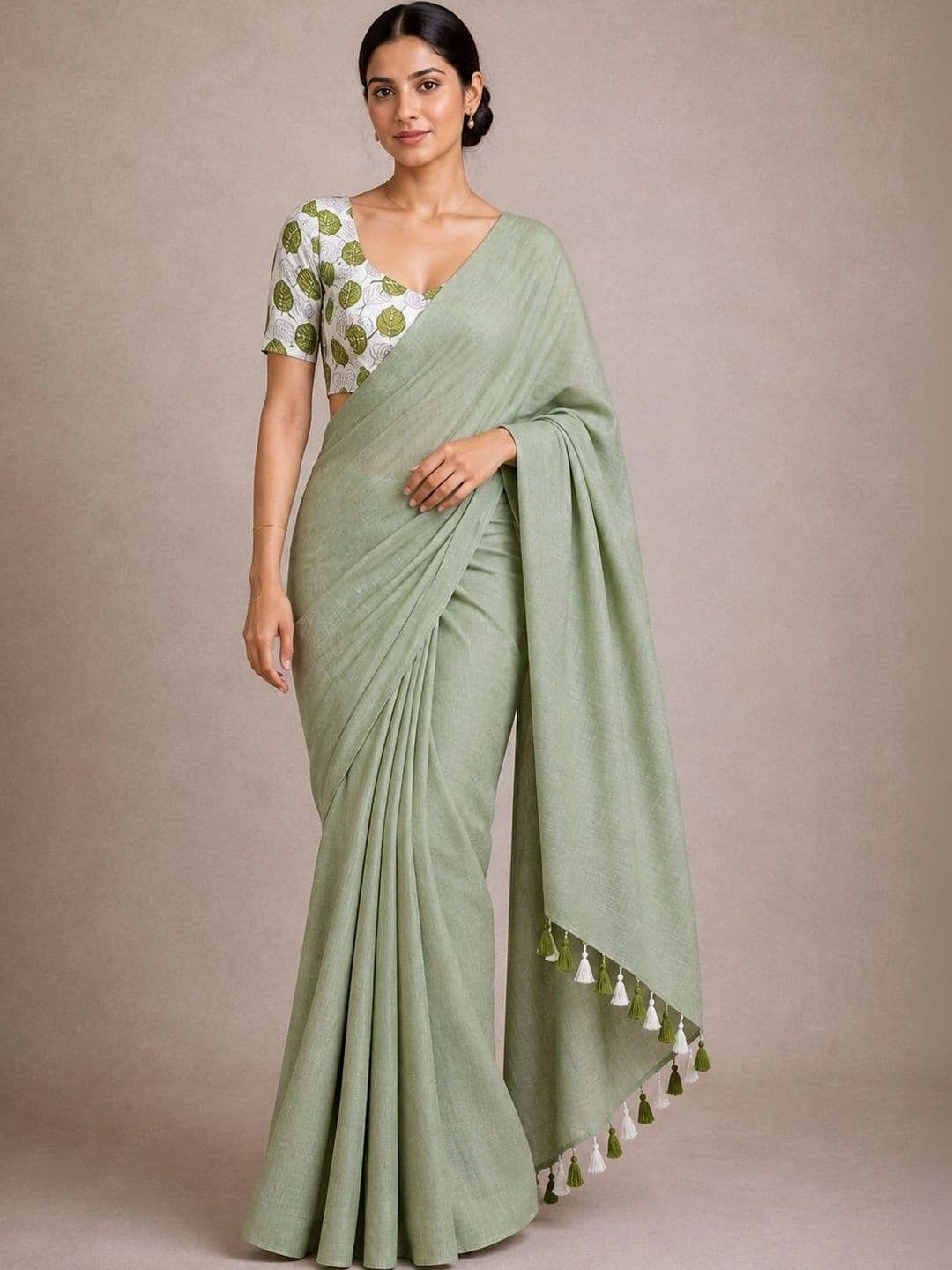 TWRIL Kalamkari Pure Cotton Saree - view 1