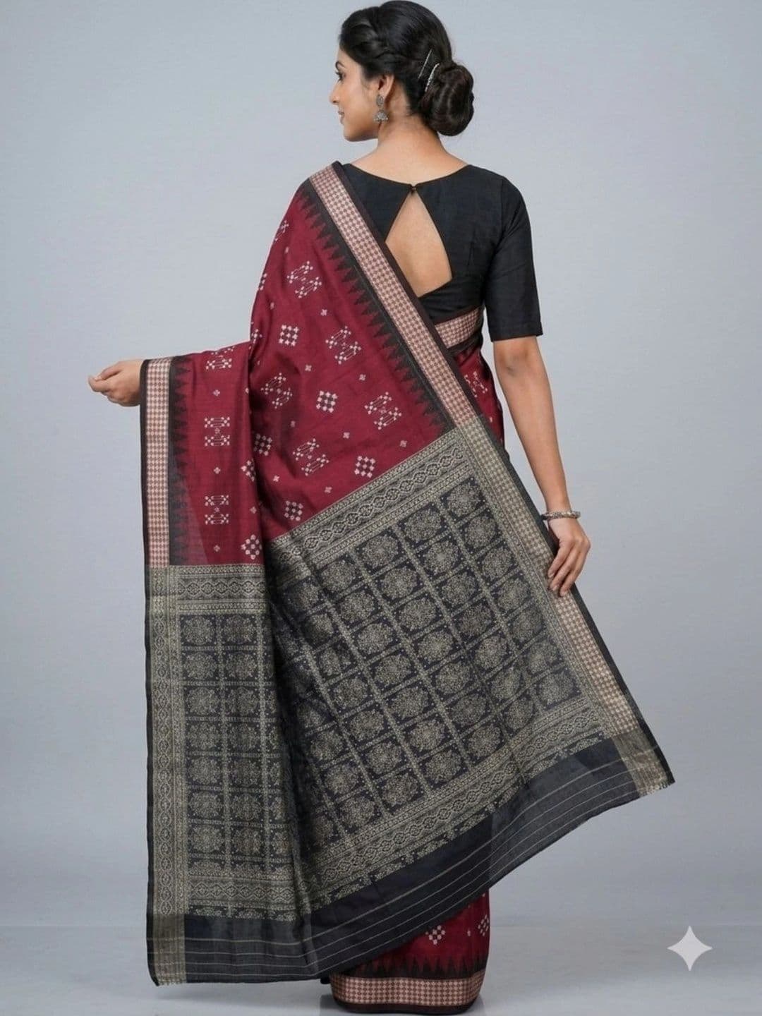 SHOPSILK Art Silk Sambalpuri Saree thumbnail 4