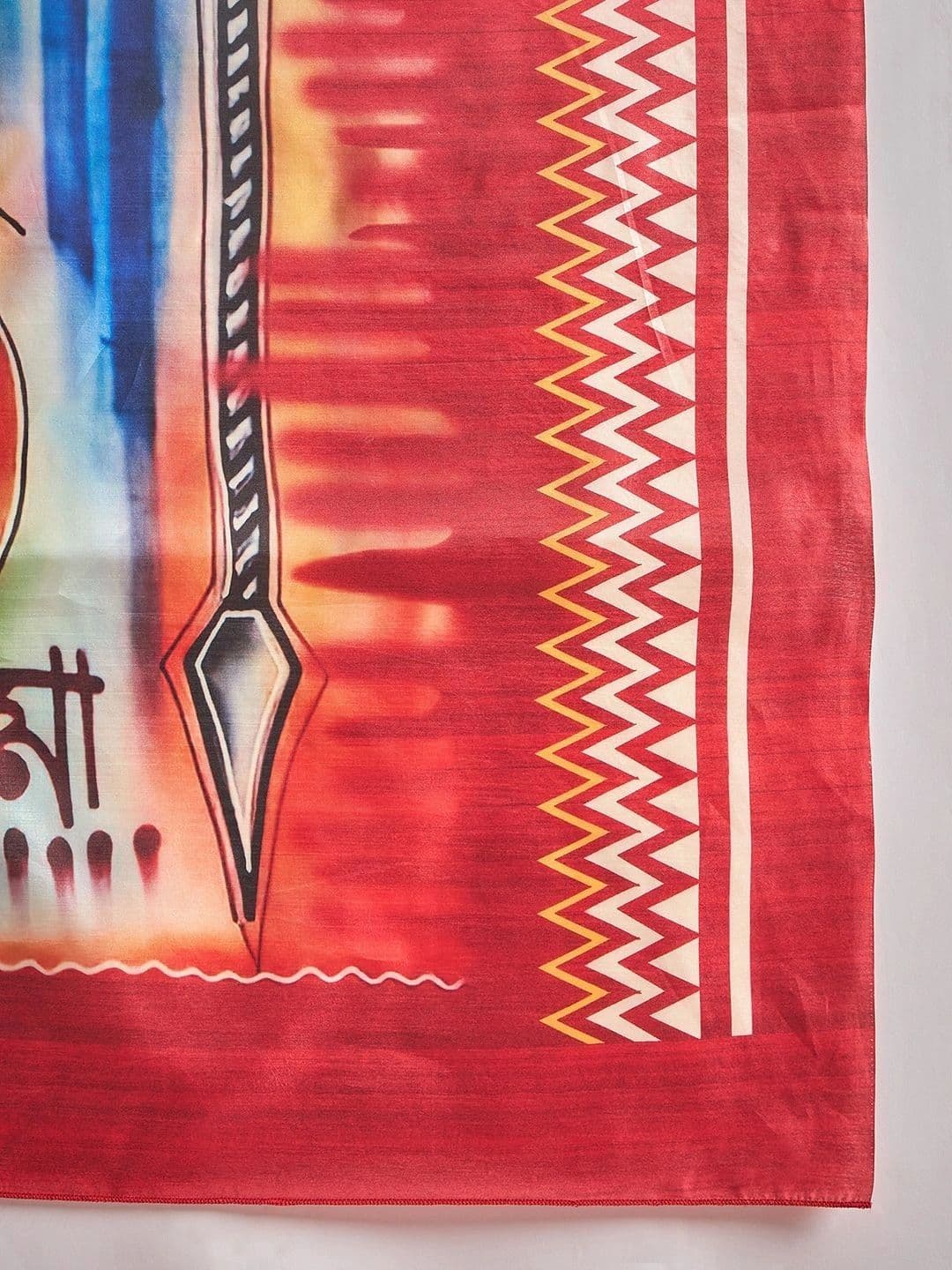 Sangria Women Silk Blend Designer Garad Saree thumbnail 7
