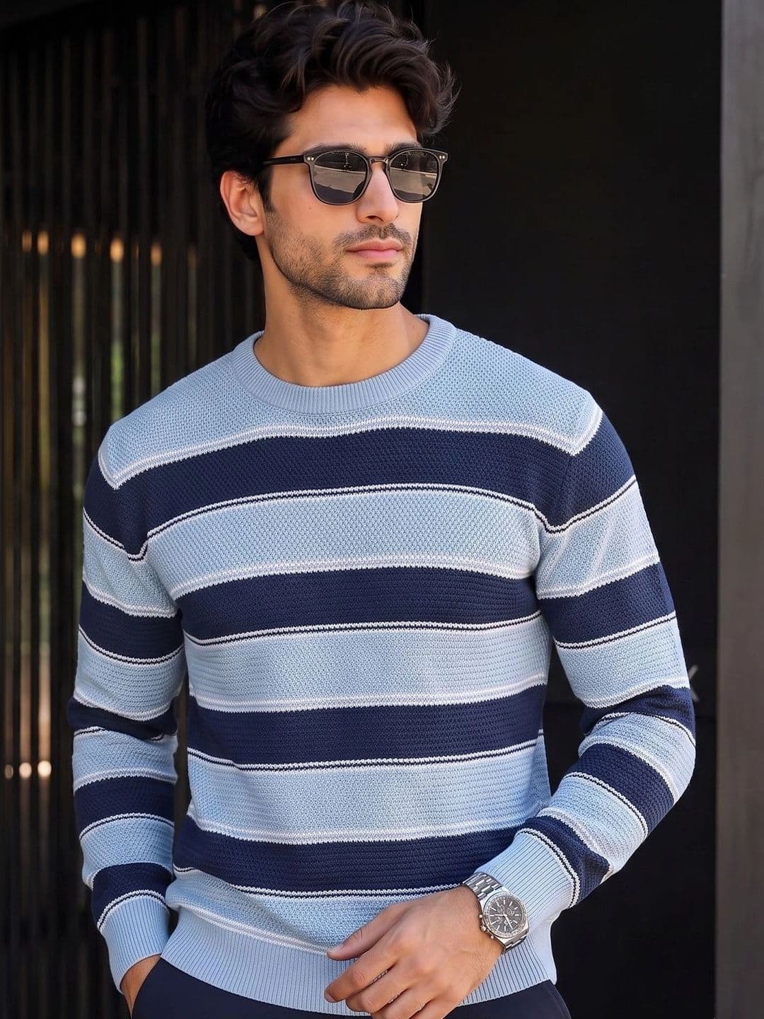 SZN Men Striped Pullover - view 1