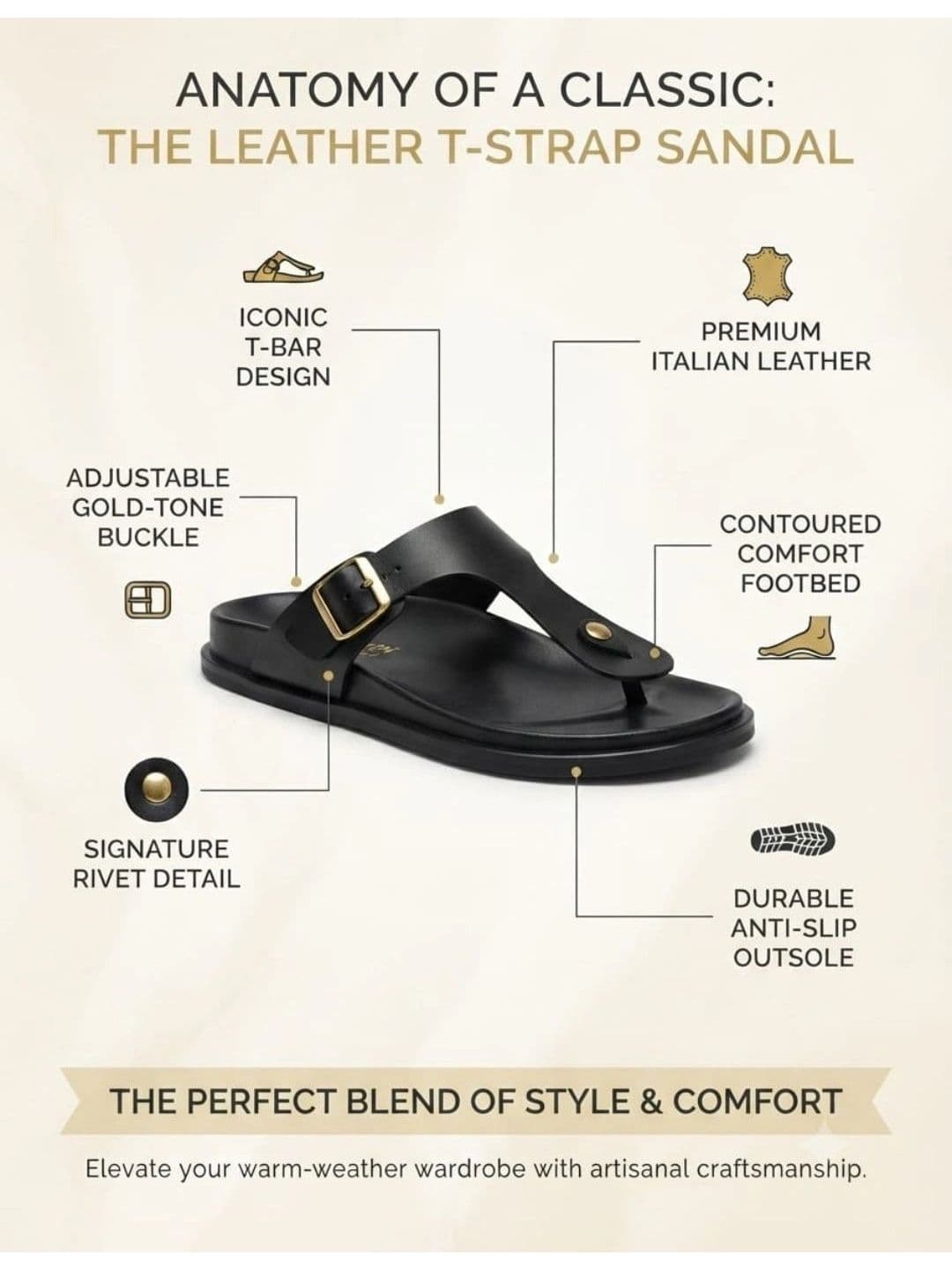 Trump Men Black Flip Flops thumbnail 4