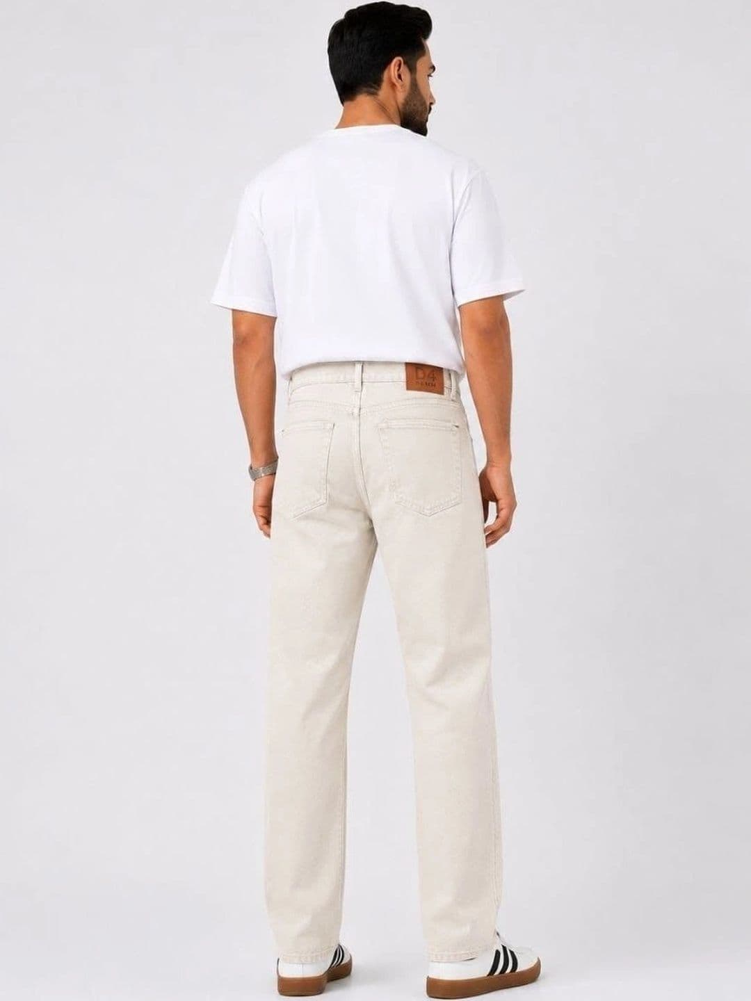 VK CULTURE Men Straight Fit Mid-Rise Light Fade Jeans thumbnail 2