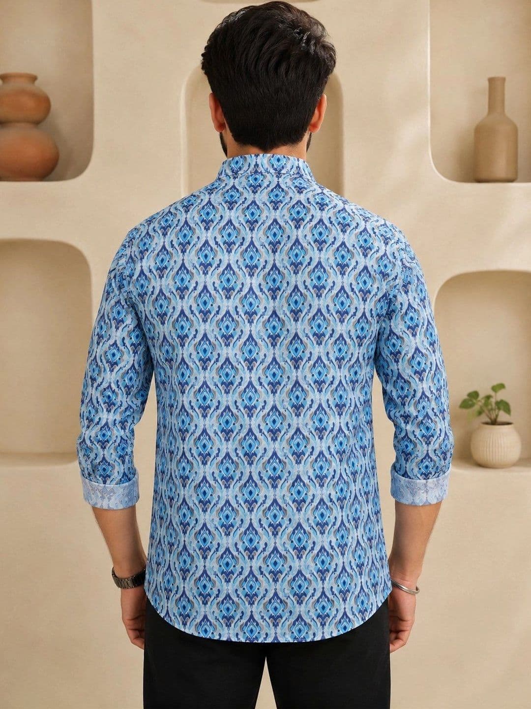 Anouk Men Ethnic Motifs Printed Kurta thumbnail 4
