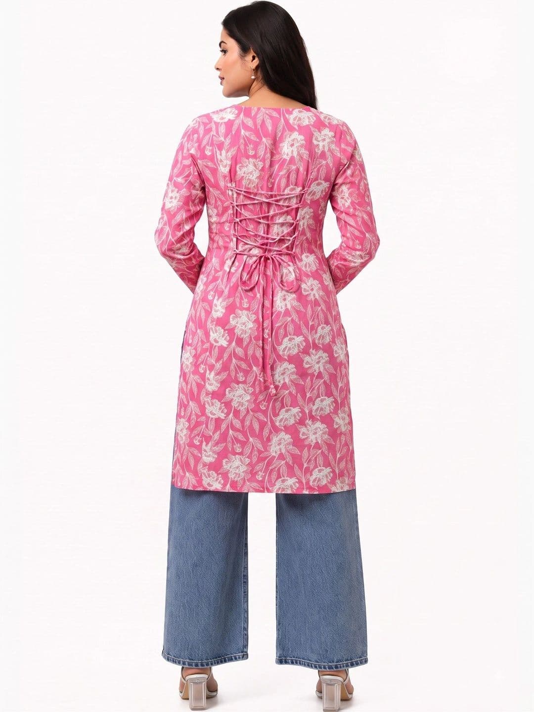 kipek Women Floral Printed Floral Kurta thumbnail 5