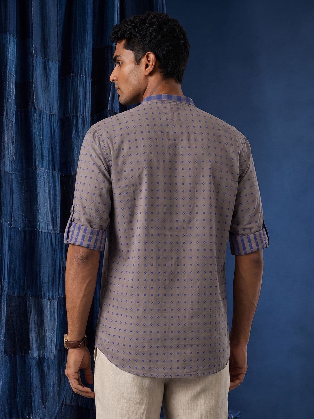 Taavi Woven Legacy Ethnic Motifs Woven Design Pure Cotton Straight Kurta thumbnail 6