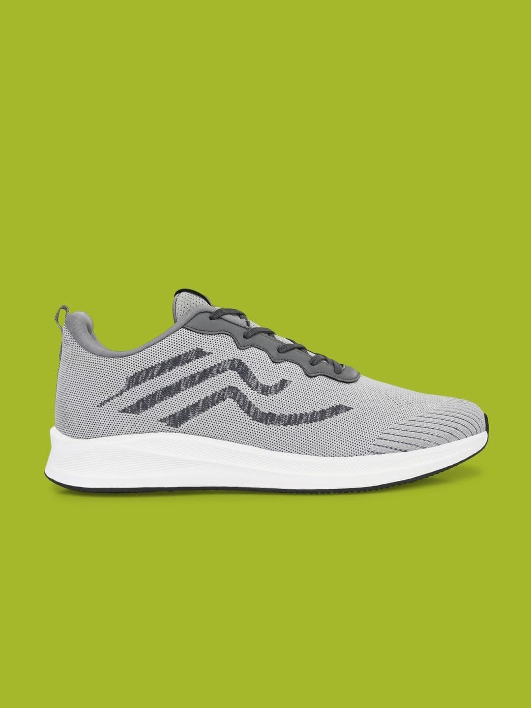 OFF LIMITS Men Grey Textured Mesh Non-Marking Running Sports Shoes thumbnail 7