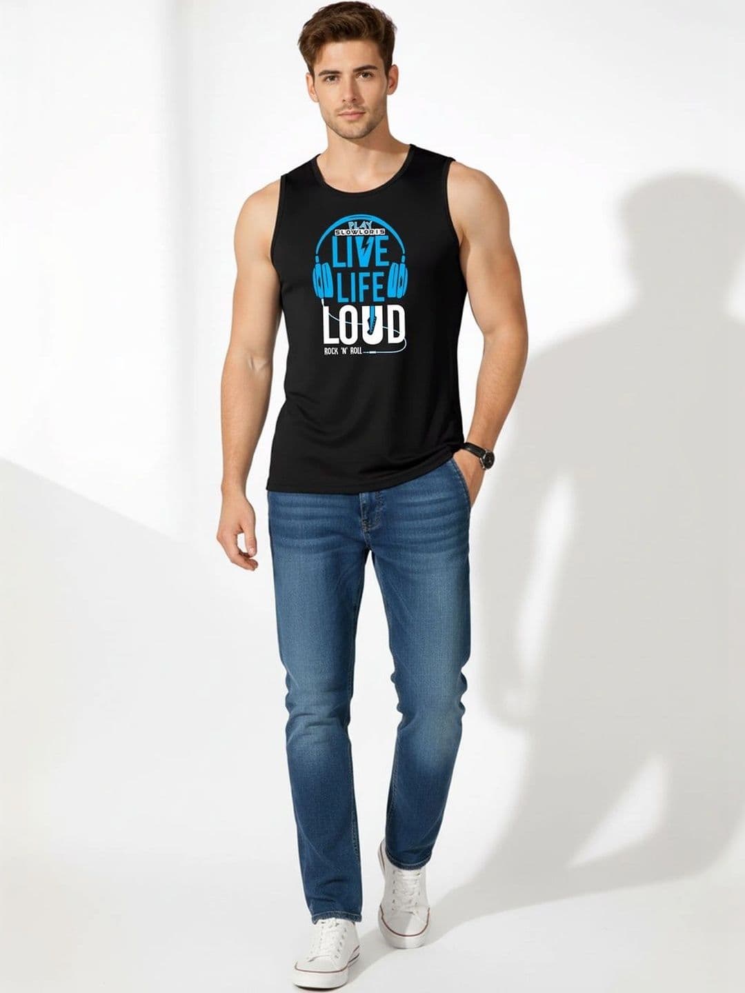 CRYPTIC Men Pack Of 2 Cotton Printed T-shirt thumbnail 2