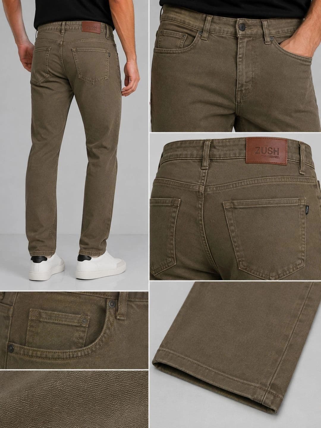 ZUSH Men Straight Fit Mid-Rise Stretchable Jeans thumbnail 5