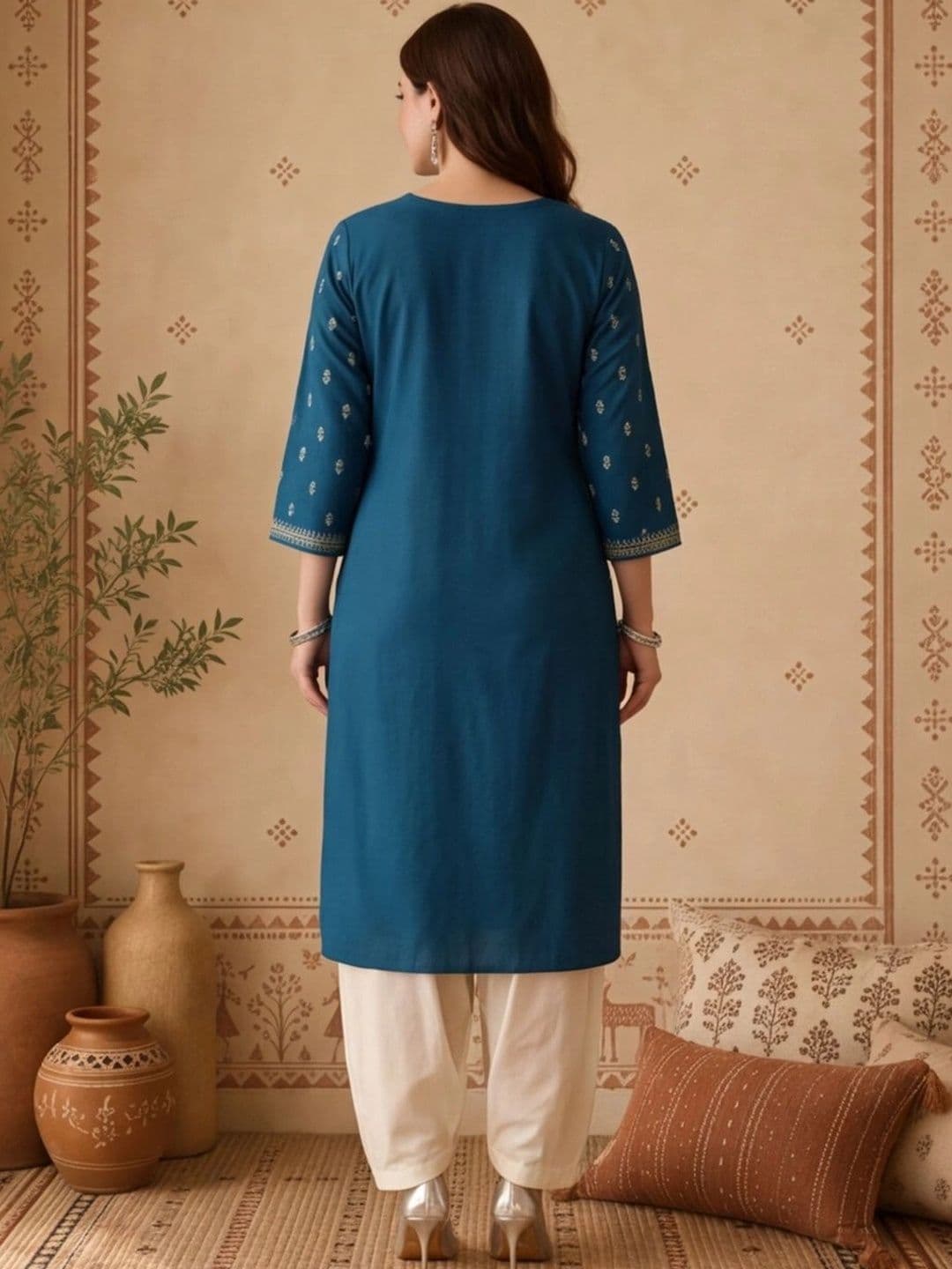 Anouk Women Embellished Kurta thumbnail 2
