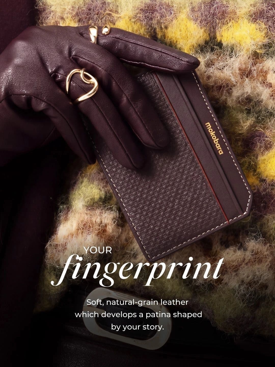 MOKOBARA Stash Textured Leather Card Sleeve thumbnail 5