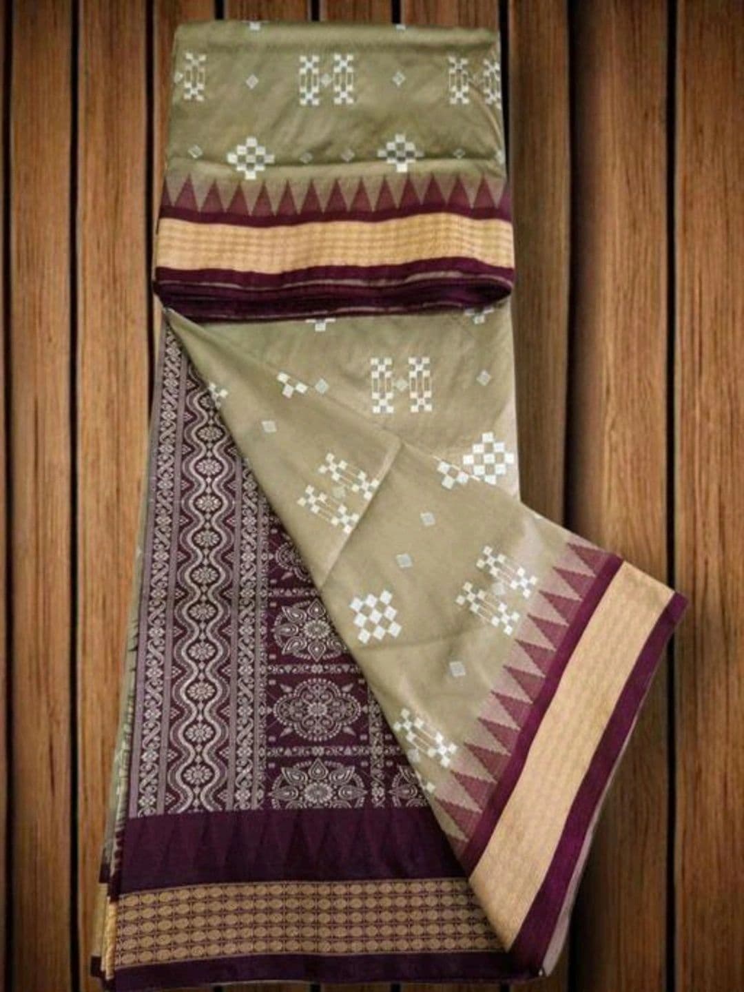 SHOPSILK Woven Design Zari Art Silk Sambalpuri Saree thumbnail 5