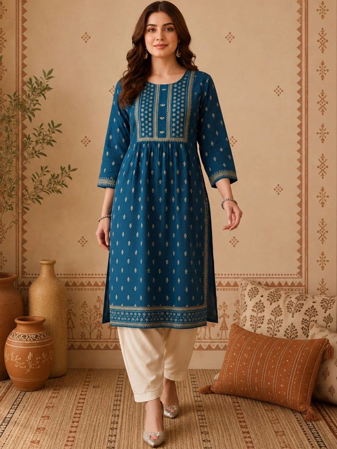 Anouk Women Embellished Kurta - view 1