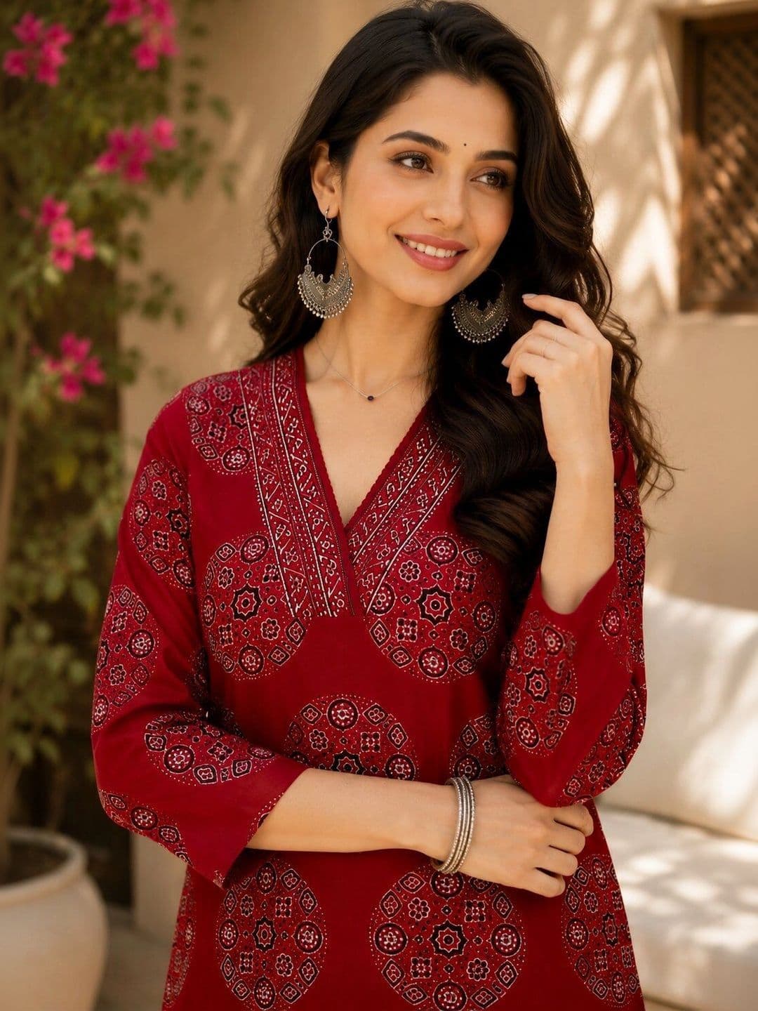 Hunaiza Women Ethnic Motifs Printed Indie Prints Kurta - view 1