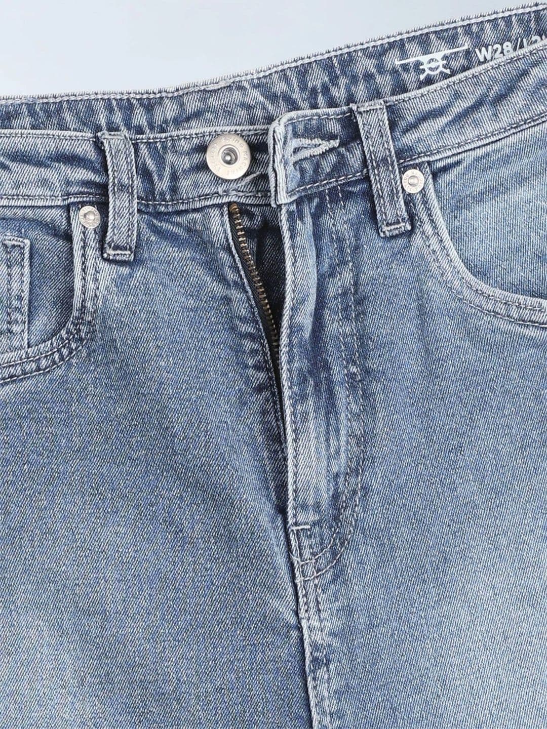 Flying Machine Women Straight Fit High-Rise Light Fade Stretchable Jeans thumbnail 6
